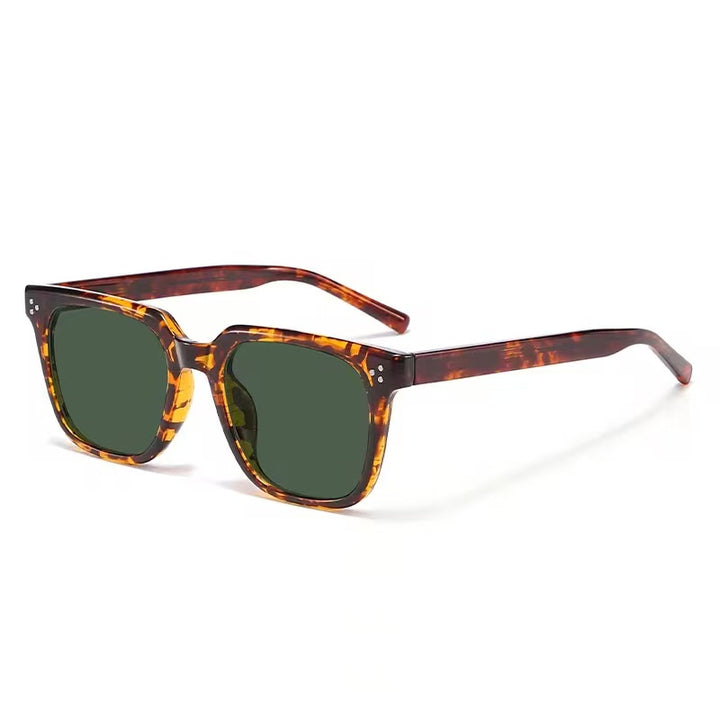 acetate frame sunglasses with polarised lenses