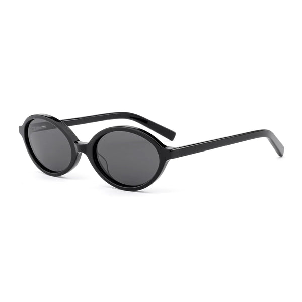 black oval sunglasses